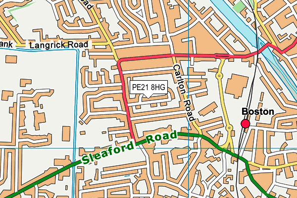PE21 8HG map - OS VectorMap District (Ordnance Survey) PE21 8HG map - OS VectorMap District (Ordnance Survey)