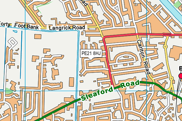 PE21 8HJ map - OS VectorMap District (Ordnance Survey) PE21 8HJ map - OS VectorMap District (Ordnance Survey)