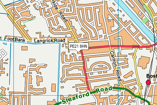 PE21 8HN map - OS VectorMap District (Ordnance Survey) PE21 8HN map - OS VectorMap District (Ordnance Survey)