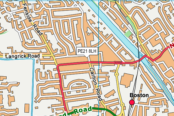 PE21 8LH map - OS VectorMap District (Ordnance Survey) PE21 8LH map - OS VectorMap District (Ordnance Survey)