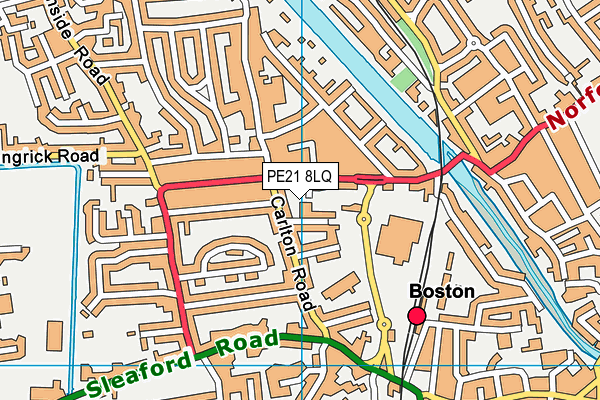 PE21 8LQ map - OS VectorMap District (Ordnance Survey) PE21 8LQ map - OS VectorMap District (Ordnance Survey)