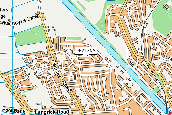 PE21 8NA map - OS VectorMap District (Ordnance Survey) PE21 8NA map - OS VectorMap District (Ordnance Survey)