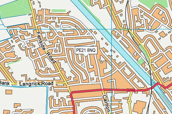 PE21 8NQ map - OS VectorMap District (Ordnance Survey) PE21 8NQ map - OS VectorMap District (Ordnance Survey)