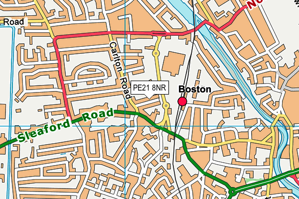 PE21 8NR map - OS VectorMap District (Ordnance Survey) PE21 8NR map - OS VectorMap District (Ordnance Survey)