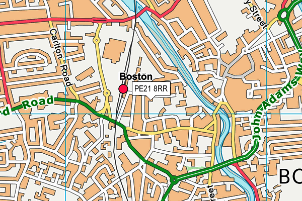PE21 8RR map - OS VectorMap District (Ordnance Survey) PE21 8RR map - OS VectorMap District (Ordnance Survey)