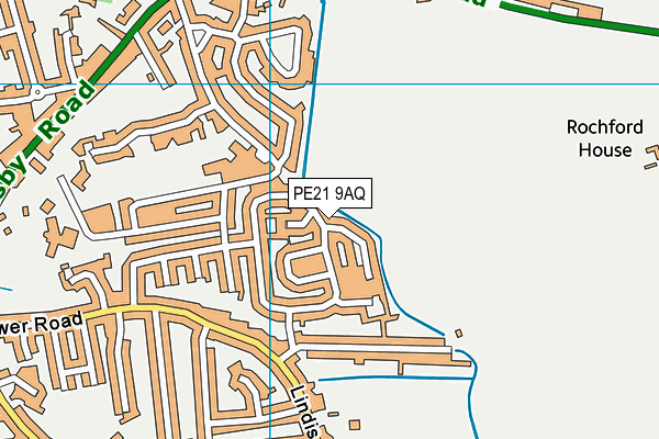 PE21 9AQ map - OS VectorMap District (Ordnance Survey) PE21 9AQ map - OS VectorMap District (Ordnance Survey)