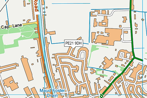 PE21 9DH map - OS VectorMap District (Ordnance Survey) PE21 9DH map - OS VectorMap District (Ordnance Survey)
