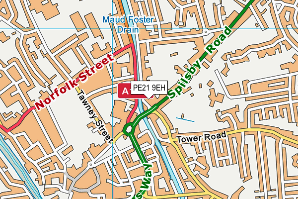 PE21 9EH map - OS VectorMap District (Ordnance Survey) PE21 9EH map - OS VectorMap District (Ordnance Survey)