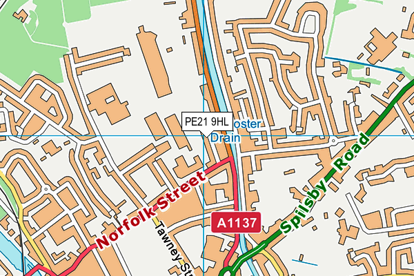 PE21 9HL map - OS VectorMap District (Ordnance Survey) PE21 9HL map - OS VectorMap District (Ordnance Survey)