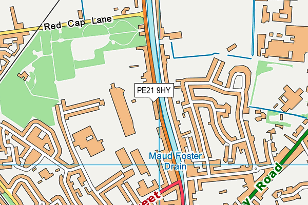 PE21 9HY map - OS VectorMap District (Ordnance Survey) PE21 9HY map - OS VectorMap District (Ordnance Survey)