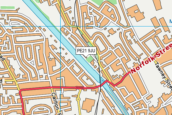 PE21 9JU map - OS VectorMap District (Ordnance Survey) PE21 9JU map - OS VectorMap District (Ordnance Survey)