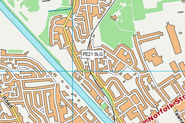 PE21 9LG map - OS VectorMap District (Ordnance Survey) PE21 9LG map - OS VectorMap District (Ordnance Survey)