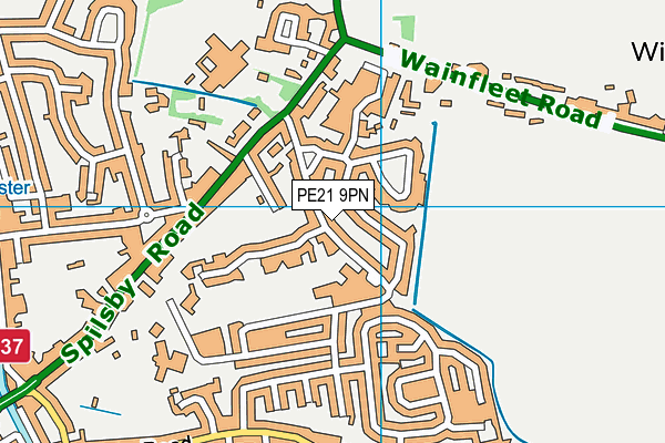 PE21 9PN map - OS VectorMap District (Ordnance Survey) PE21 9PN map - OS VectorMap District (Ordnance Survey)