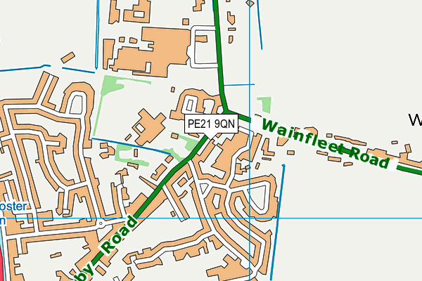 PE21 9QN map - OS VectorMap District (Ordnance Survey) PE21 9QN map - OS VectorMap District (Ordnance Survey)