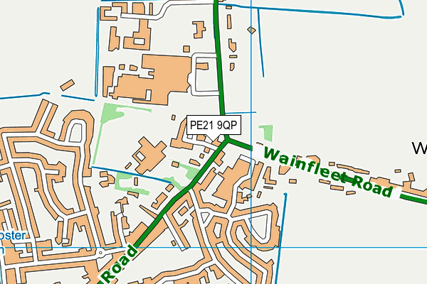 PE21 9QP map - OS VectorMap District (Ordnance Survey) PE21 9QP map - OS VectorMap District (Ordnance Survey)