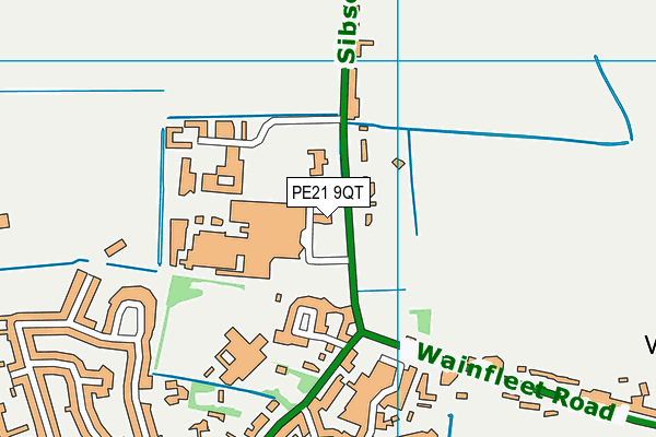 PE21 9QT map - OS VectorMap District (Ordnance Survey) PE21 9QT map - OS VectorMap District (Ordnance Survey)