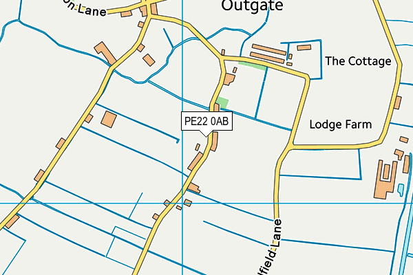 PE22 0AB map - OS VectorMap District (Ordnance Survey) PE22 0AB map - OS VectorMap District (Ordnance Survey)