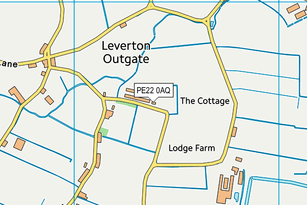 PE22 0AQ map - OS VectorMap District (Ordnance Survey) PE22 0AQ map - OS VectorMap District (Ordnance Survey)