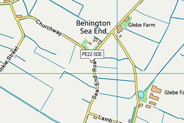 PE22 0DE map - OS VectorMap District (Ordnance Survey) PE22 0DE map - OS VectorMap District (Ordnance Survey)