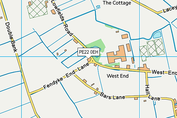 PE22 0EH map - OS VectorMap District (Ordnance Survey) PE22 0EH map - OS VectorMap District (Ordnance Survey)
