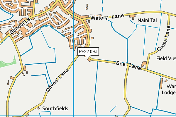 PE22 0HJ map - OS VectorMap District (Ordnance Survey) PE22 0HJ map - OS VectorMap District (Ordnance Survey)