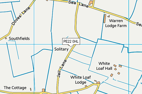 PE22 0HL map - OS VectorMap District (Ordnance Survey) PE22 0HL map - OS VectorMap District (Ordnance Survey)