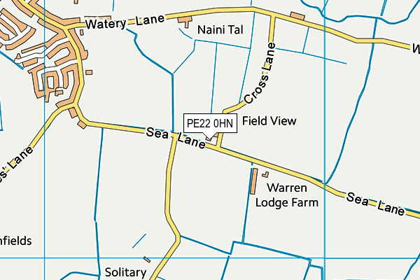 PE22 0HN map - OS VectorMap District (Ordnance Survey) PE22 0HN map - OS VectorMap District (Ordnance Survey)