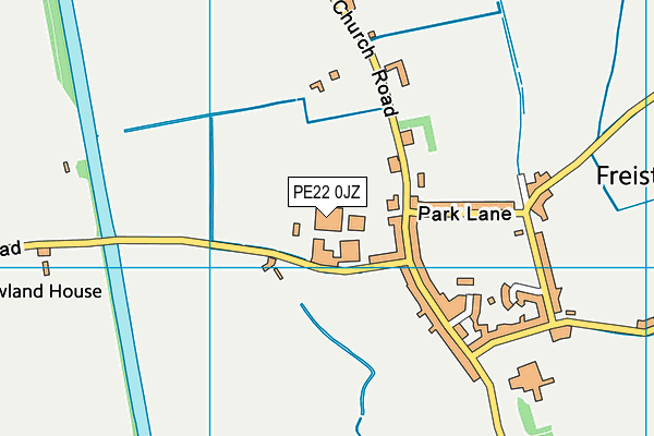 PE22 0JZ map - OS VectorMap District (Ordnance Survey)