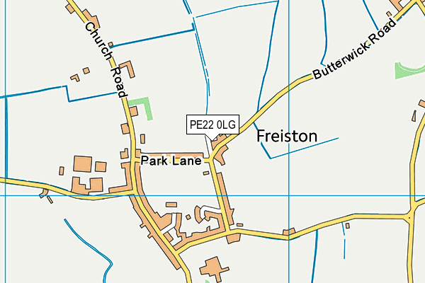 PE22 0LG map - OS VectorMap District (Ordnance Survey) PE22 0LG map - OS VectorMap District (Ordnance Survey)