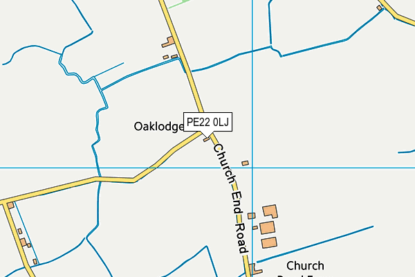 PE22 0LJ map - OS VectorMap District (Ordnance Survey) PE22 0LJ map - OS VectorMap District (Ordnance Survey)