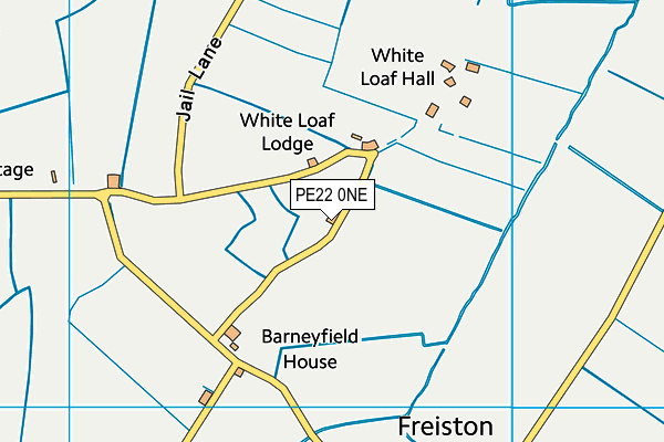 PE22 0NE map - OS VectorMap District (Ordnance Survey) PE22 0NE map - OS VectorMap District (Ordnance Survey)