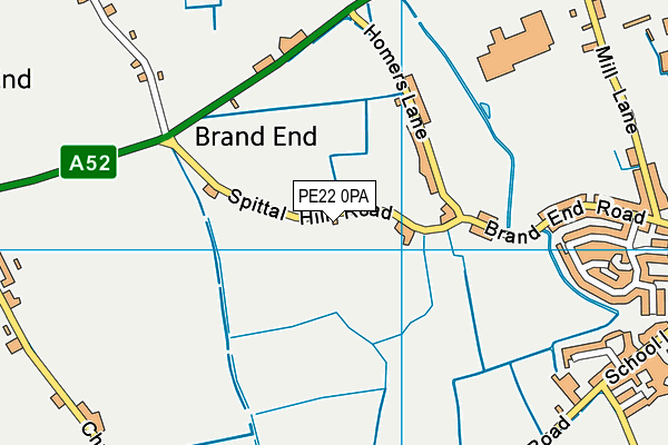 PE22 0PA map - OS VectorMap District (Ordnance Survey) PE22 0PA map - OS VectorMap District (Ordnance Survey)