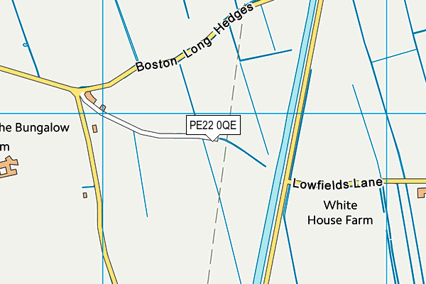 PE22 0QE map - OS VectorMap District (Ordnance Survey) PE22 0QE map - OS VectorMap District (Ordnance Survey)