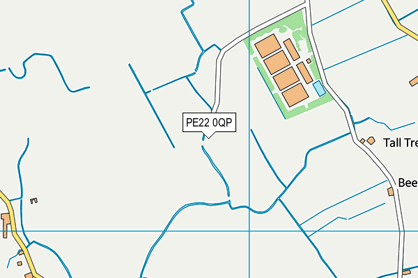 PE22 0QP map - OS VectorMap District (Ordnance Survey) PE22 0QP map - OS VectorMap District (Ordnance Survey)