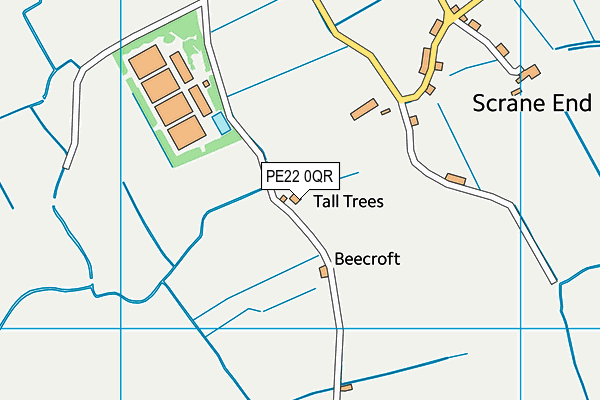 PE22 0QR map - OS VectorMap District (Ordnance Survey) PE22 0QR map - OS VectorMap District (Ordnance Survey)