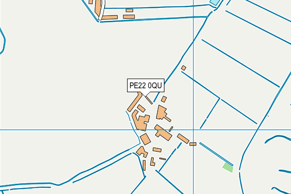 PE22 0QU map - OS VectorMap District (Ordnance Survey) PE22 0QU map - OS VectorMap District (Ordnance Survey)