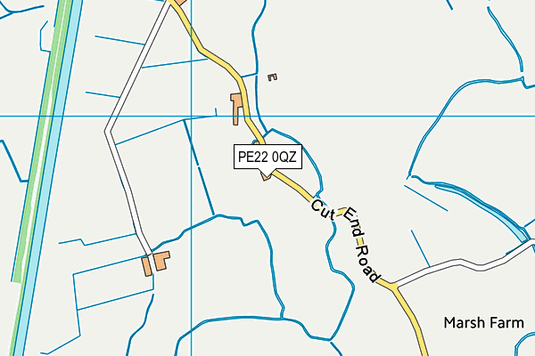 PE22 0QZ map - OS VectorMap District (Ordnance Survey) PE22 0QZ map - OS VectorMap District (Ordnance Survey)