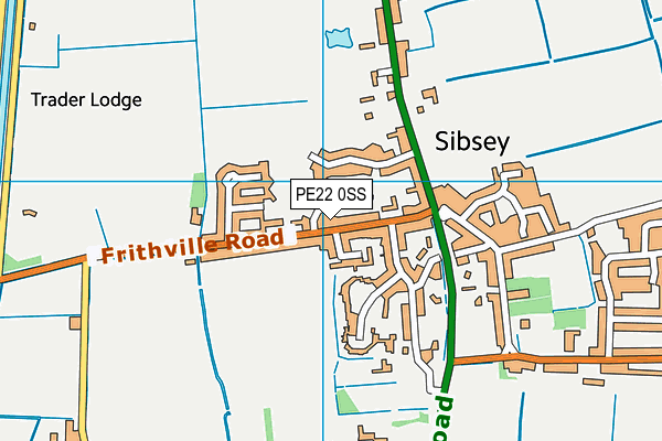 PE22 0SS map - OS VectorMap District (Ordnance Survey) PE22 0SS map - OS VectorMap District (Ordnance Survey)