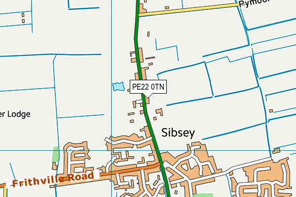 PE22 0TN map - OS VectorMap District (Ordnance Survey) PE22 0TN map - OS VectorMap District (Ordnance Survey)