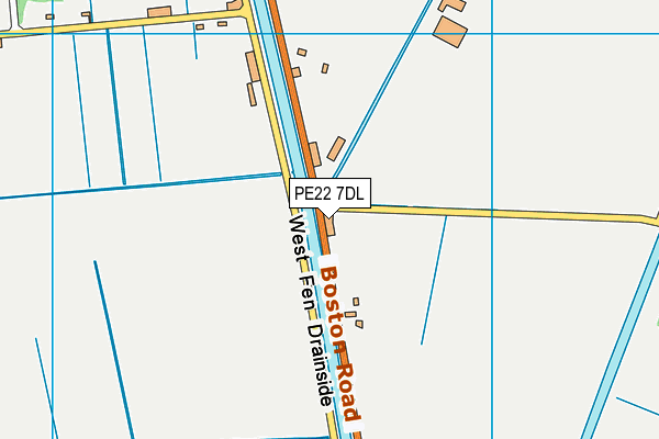 PE22 7DL map - OS VectorMap District (Ordnance Survey) PE22 7DL map - OS VectorMap District (Ordnance Survey)