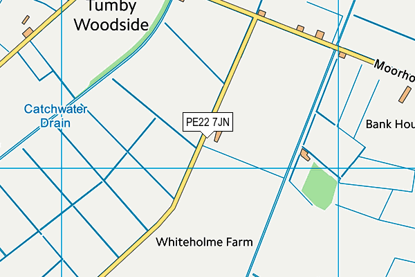 PE22 7JN map - OS VectorMap District (Ordnance Survey) PE22 7JN map - OS VectorMap District (Ordnance Survey)