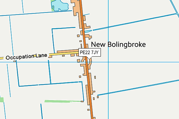 PE22 7JY map - OS VectorMap District (Ordnance Survey) PE22 7JY map - OS VectorMap District (Ordnance Survey)
