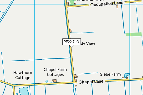 PE22 7LQ map - OS VectorMap District (Ordnance Survey) PE22 7LQ map - OS VectorMap District (Ordnance Survey)