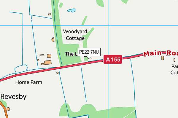 PE22 7NU map - OS VectorMap District (Ordnance Survey) PE22 7NU map - OS VectorMap District (Ordnance Survey)
