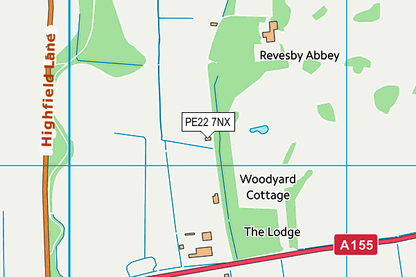 PE22 7NX map - OS VectorMap District (Ordnance Survey) PE22 7NX map - OS VectorMap District (Ordnance Survey)