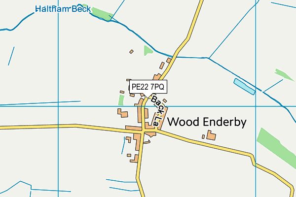 PE22 7PQ map - OS VectorMap District (Ordnance Survey) PE22 7PQ map - OS VectorMap District (Ordnance Survey)