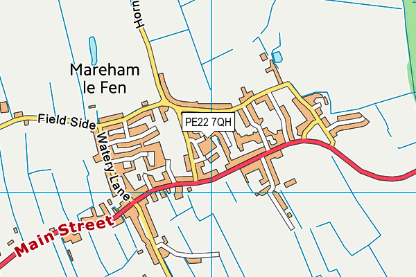 PE22 7QH map - OS VectorMap District (Ordnance Survey) PE22 7QH map - OS VectorMap District (Ordnance Survey)