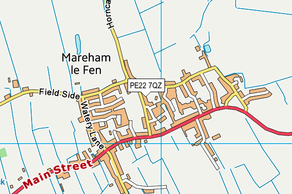 PE22 7QZ map - OS VectorMap District (Ordnance Survey) PE22 7QZ map - OS VectorMap District (Ordnance Survey)
