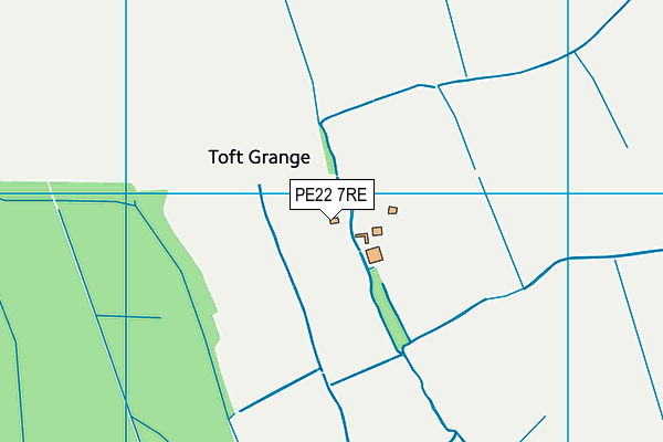 PE22 7RE map - OS VectorMap District (Ordnance Survey) PE22 7RE map - OS VectorMap District (Ordnance Survey)
