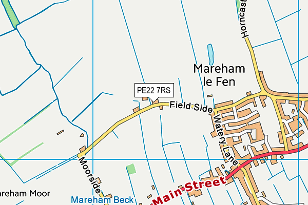 PE22 7RS map - OS VectorMap District (Ordnance Survey) PE22 7RS map - OS VectorMap District (Ordnance Survey)
